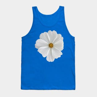 white flower Tank Top